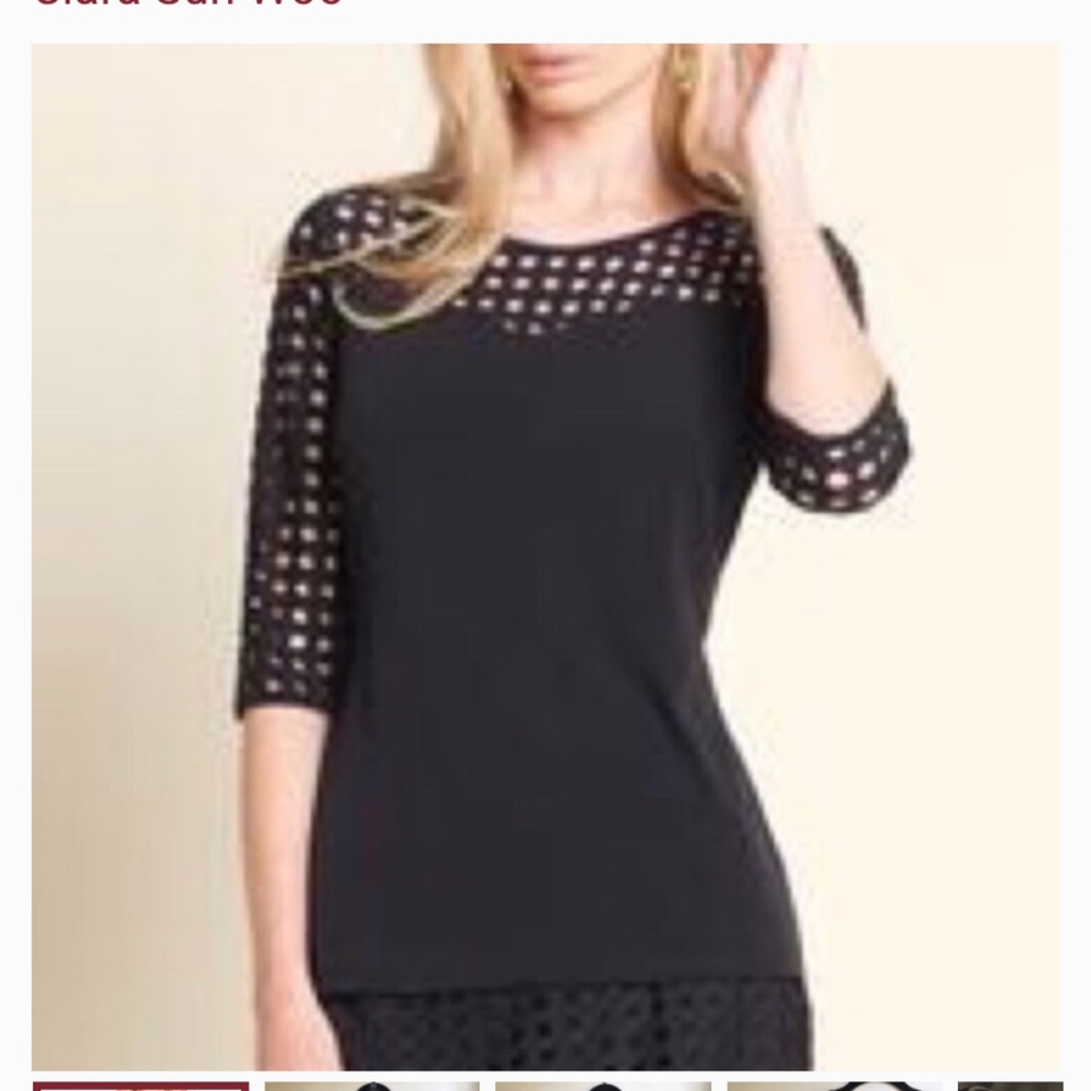 Clara Sun Woo‎ laser cut out  top. Worn 2x